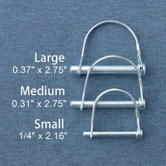 Trailer Coupler Pin, 2Pcs Tivnhuils Hitch Pin Trailer Pin, Zinc Plated Carbon…