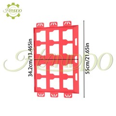 2PCS Mounting Plate 100 Lbs with Powder Coat, for Tool Storage Full Plate Red