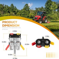 Agricultural Tractor Clamp Kit with Lever Actuated Quick Coupler for Housing