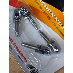 Grand General 50510 Chrome Plated Acorn Nut Set 0.441 Hex 0.645 Long 4 Pack New