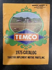 Lot o 9 1971-1979 TEMCO Tractor Implement Motive Parts Catalog Booklet USA
