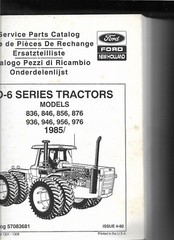 J I CASE TRACTOR D-6 SERIES Model 836 846 856 876 936 946 956 976 Service Manual