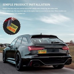 3PCS Reusable Reflective Magnetic Stickers for Car Bumper, Univ Color: Style 3