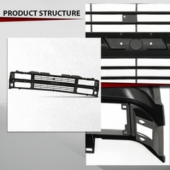 Full Black Grille Chevy C/K 1500 2500 3500 Suburban Tahoe 1994-2000 15981092