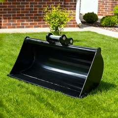 600mm Smooth Edge Bucket for 1-1.8T Mini Excavator, With Pin, Free Shipping USA