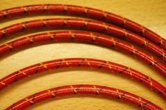 Massey Ferguson TO-30 Red Black Yellow Cloth Copper Spark Plug Wire MF Tractor