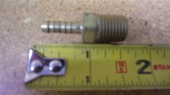 HANSEN S19 HOSE BARB 1/4″ TUBE X 1/4″ NPT HYDRAULIC TRACTOR PARTS LOT OF 3