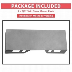 3/8″ Skid Steer Attachment Plate Quick Attach Mount Plate Compatible with Bob…