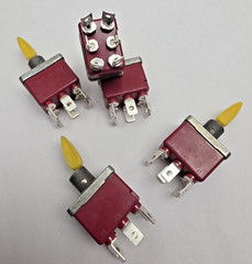 1001161709 JLG Toggle Switch DPDT ON-OFF-ON 3 Position Lot of 5 New
