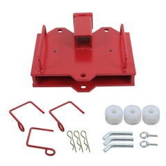 2″ Forklift Trailer Hitch Receiver Dual Pallet Forks 6500 lbs Towing Tow Adapter