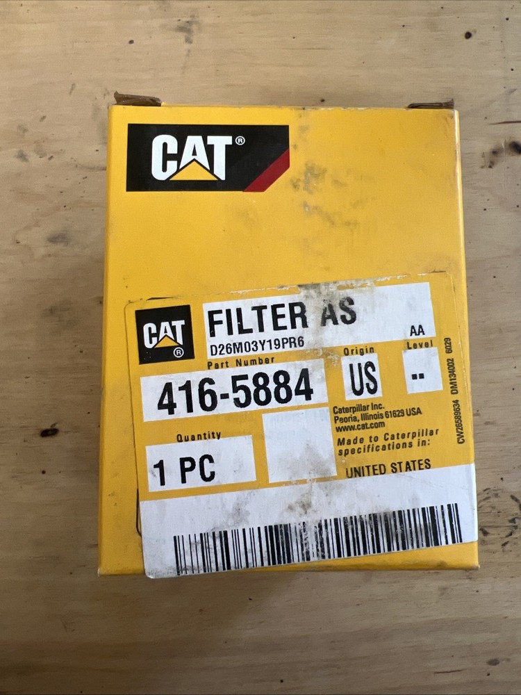 New Genuine OEM Cat Part 416-5884 Ultra High Efficiency Fuel Filter Caterpillar
