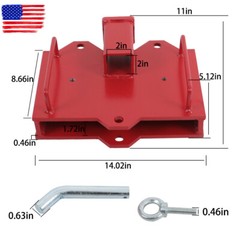2” Forklift Trailer Hitch Receiver Tow Hitch Attachments For Dual Pallet Fork