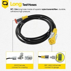 10000PSI Digital Hydraulic Pressure Test Coupling Kit for Bobcat /Case Excavator