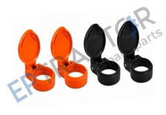 2 pcs Black + 2 pcs Orange Female Hydraulic Quick Coupler Dust Cap 1.49″ (38mm)