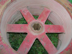 13″ OD, 6-1/2″ Flat Belt Pulley Massey Ferguson Harris 32198-A, 1-3/8″ 6 Splines