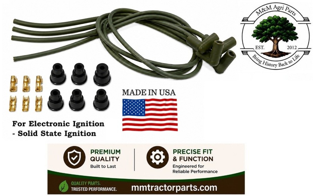 Spark plug wires for 4 Cyl for Ford Tractor – Electronic Ignition