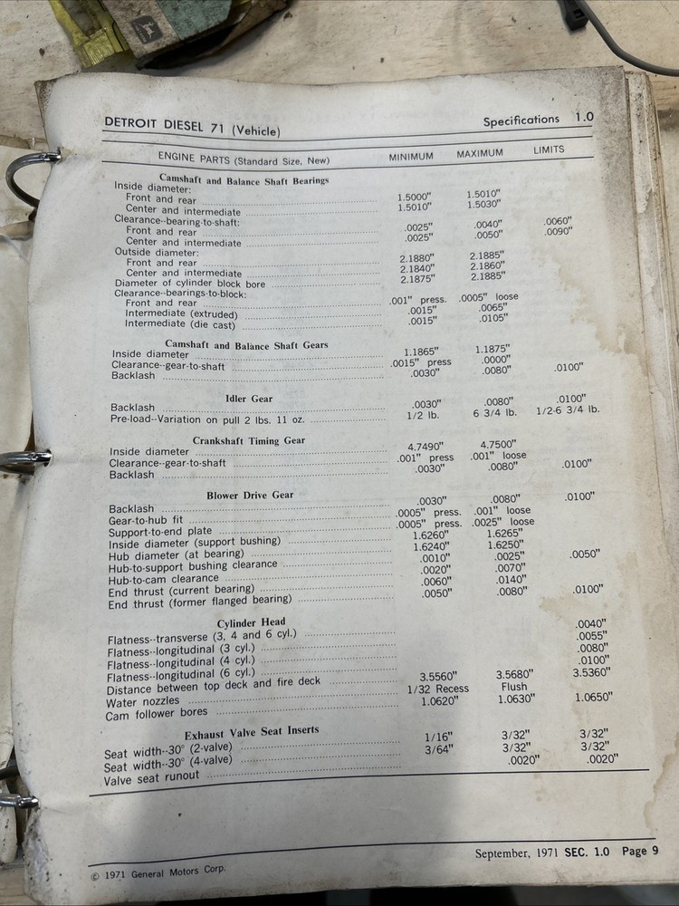 Detroit Diesel Series 71 Maintenance Overhaul Manual Engine Technical