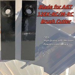 2pcs Mower Rotary Grass Cutter Steel Blades For AGT 12EX-RC M-RC Brush Cutter