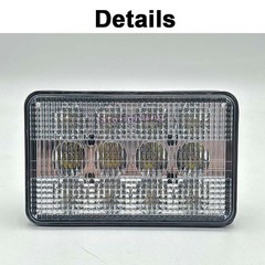 LED Work Lights Hi/Lo Beam For Case IH Combines 2144 2166 2188 2344 2366 2377