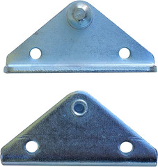 Angled Lift Support Bracket inside Mount – Zinc Plated 10 Gauge Steel – 10Mm Bal