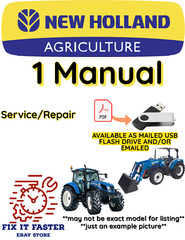 NEW HOLLAND 7630 TRACTOR MANUAL SERVICE SHOP REPAIR PDF USB