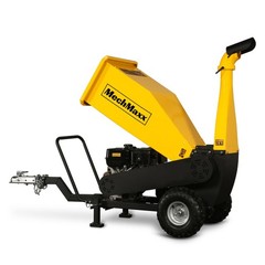 MechMaxx 5 inch 420cc 15hp Gas Powered Drum Wood Chipper With Towbar, PGS1500
