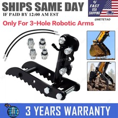 L-Shaped 3-Holes Bracket Hydraulic Thumb Clip Fits Mini Excavators Attachments