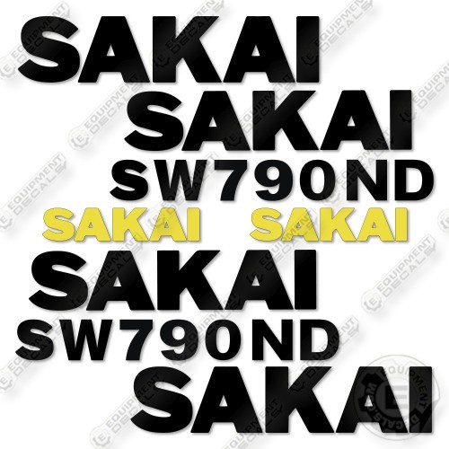Fits Sakai SW790ND Decal Kit Roller-7 YEAR OUTDOOR 3M VINYL!