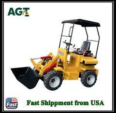 AGT 24HP RATO Gasoline Engine Mini Skid Compact Track Loader Wheeled KRW23