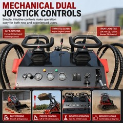 FREE SHIP/unloading Mini Skid Steer Loader 24HP EPA Engine Tracked Loader 1962lb