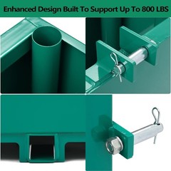 3 Point Ballast Box w/ 2″ Hitch Receiver for Category 1 Tractor Attachment 800LB