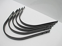 GILL LANDSCAPE RAKE TINE ( lot of 5 pcs ) HEAVY EQUIPMENT 2 HOLE ELSR03 1″ WIDE