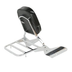 Passenger Pad Chrome Backrest Sissy Bar Luggage Rack for Magna VF750 1994-2003