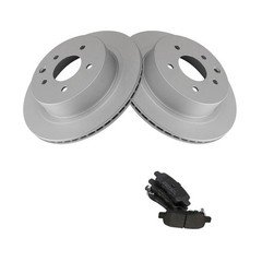 Rear Brake Pads & Rotors Semi-Metallic G-Coated 44060AM485 Rogue Juke G35 350Z