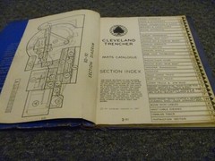 Cleveland BD-92 Trencher Parts Catalog & Owner Operator Instruction Manual