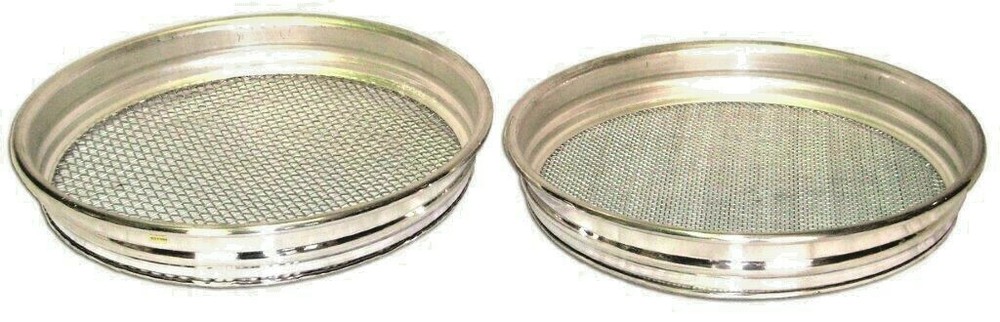 FREEPOST GOLD PANNING PROSPECTING SIEVE SET 1/4″ & 1/8″ GEM FOSSICKING DETECTOR