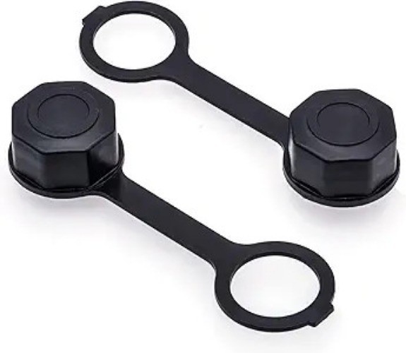 2-Pack Gas Can Vent Caps, Black Replacement Rear Vent Screw Caps for Most Fuel,