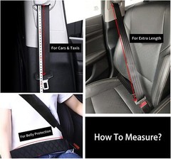 Extra Long Seatbelt Covers Adults Kids Women Soft Car Seat Belt Strap Cushion