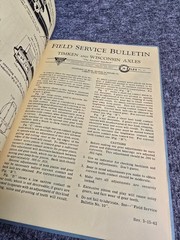 1942 Timken And Wisconsin Axles Field Service Bulletins Timken-Detroit Pure Doc