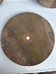 Vintage Set Of 4 Farm Implement Disc Plow Blade