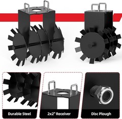 Easy Ground Breaking ATV UTV Disc Harrow Plow And Scraper Blade Implements Match