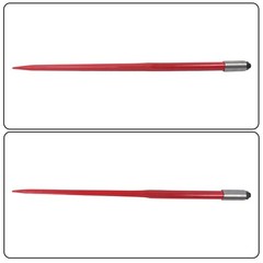 49″ Hay Spear Attachment With 2 Stabilizer Spears 3000 Lbs Capacity Bale Forks