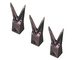 3 – Hensley Style Twin Tiger Bucket Rock Tooth – X156WTL
