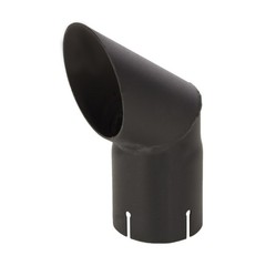 Exhaust Stack Pipe Replacement for UNIVERSAL- 2-3/4″ x 8,46″ Curved Black