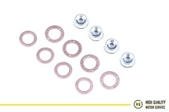 Injector Seal Kit With Heat Shield For Kubota 19077-53650 V2203, 4 Cylinder