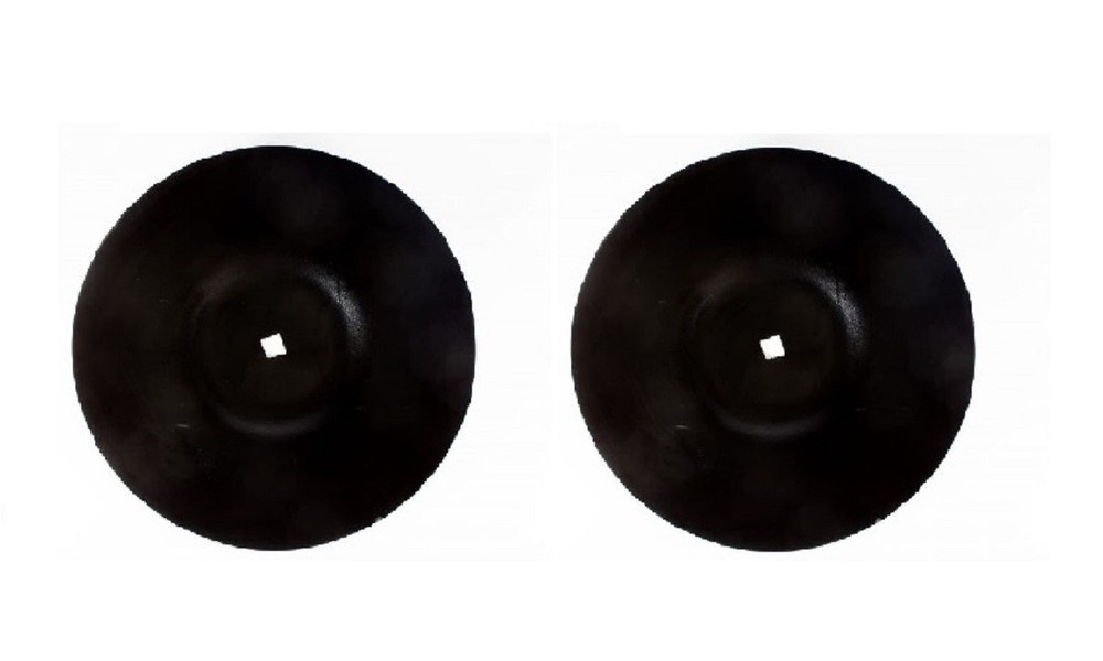2 of 22″ Flat Center Smooth Disc Harrow Blade 1-1/8″ Square Bore 6 Gauge