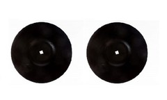 2 of 22″ Flat Center Smooth Disc Harrow Blade 1-1/8″ Square Bore 6 Gauge