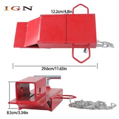 2″ Receiver Forklift Trailer Hitch Attachment Trailer Towing Adapter with Chain