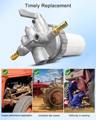 724160-55200 Long Fuel Filter Valve For Yanmar Tractor 1802 2002 2020 2202 2402