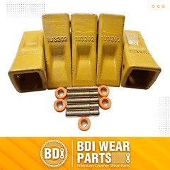 1U3202 J200 Excavator Bucket Teeth with Pins 8E6208 Retainers 8E6209 – 5 Pack